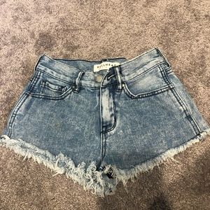 Pacsun High Rise Jean Shorts